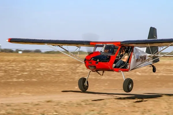 Cockpit view from a high altitude