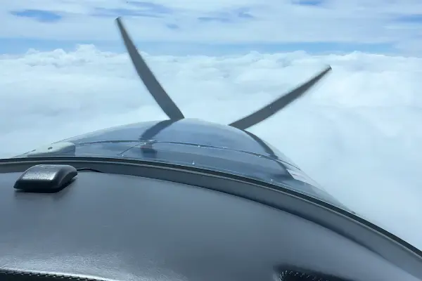 Glass cockpit in IFR conditions